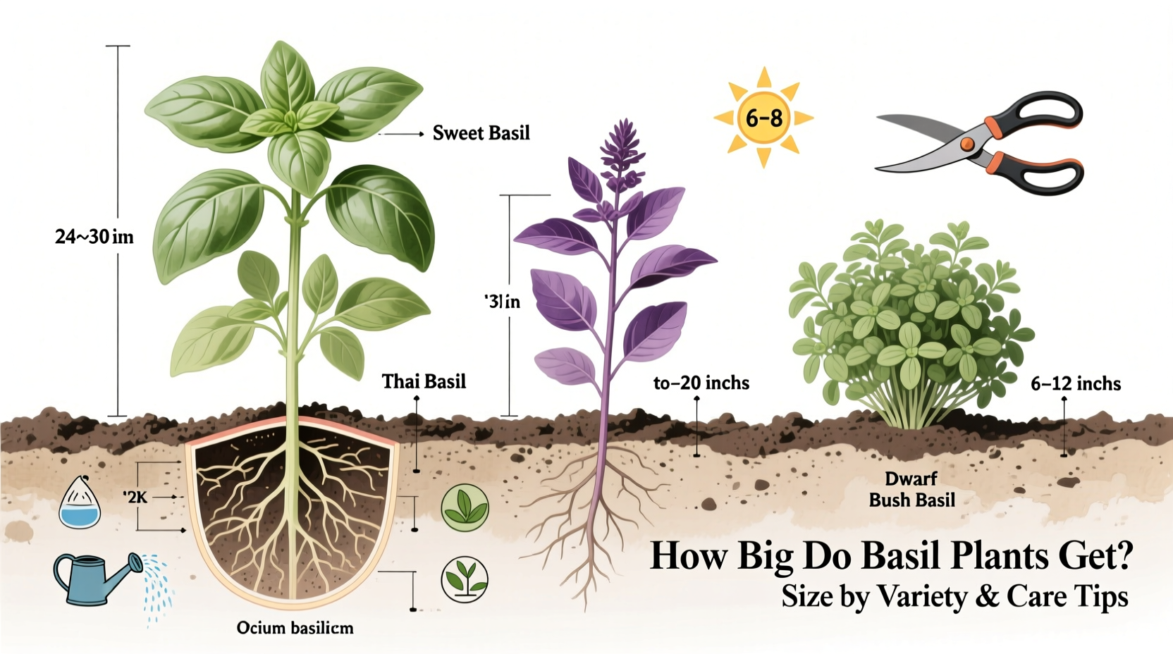 How Big Do Basil Plants Get? Size by Variety & Care Tips