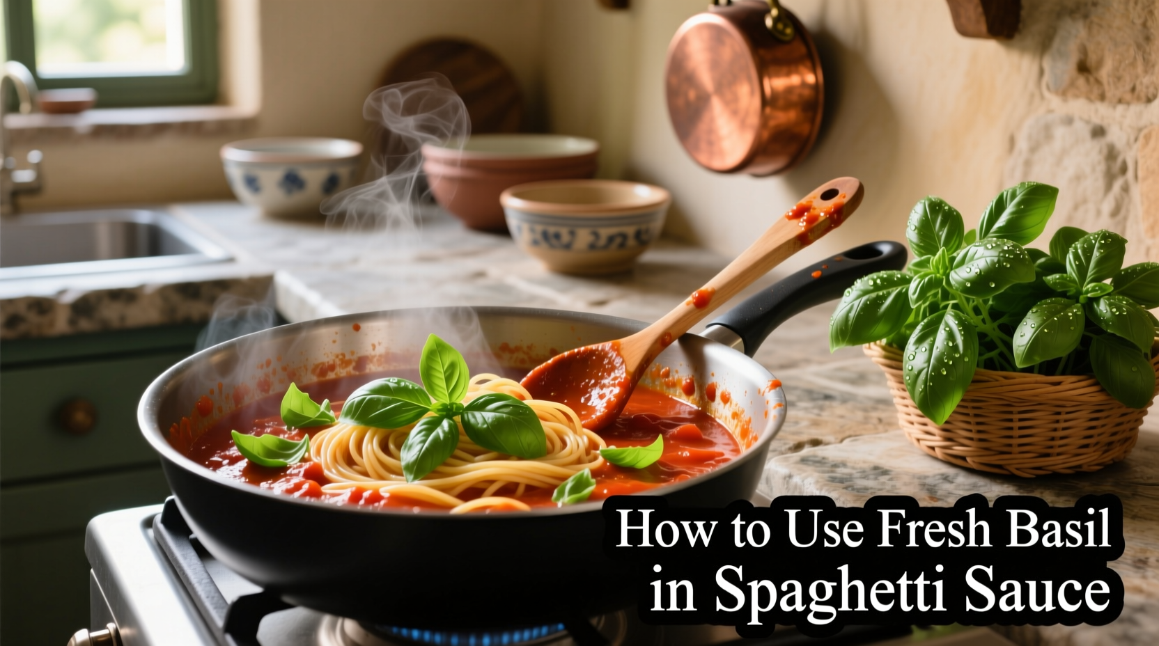 How to Use Fresh Basil in Spaghetti Sauce