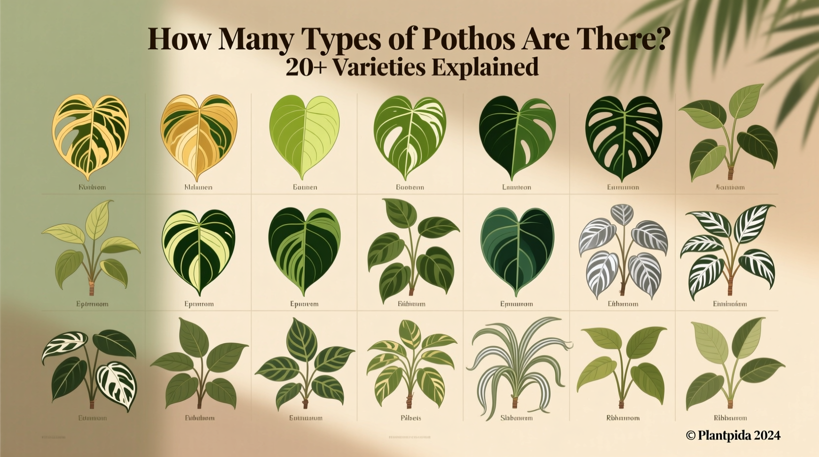 How Many Types of Pothos Are There? 20+ Varieties Explained
