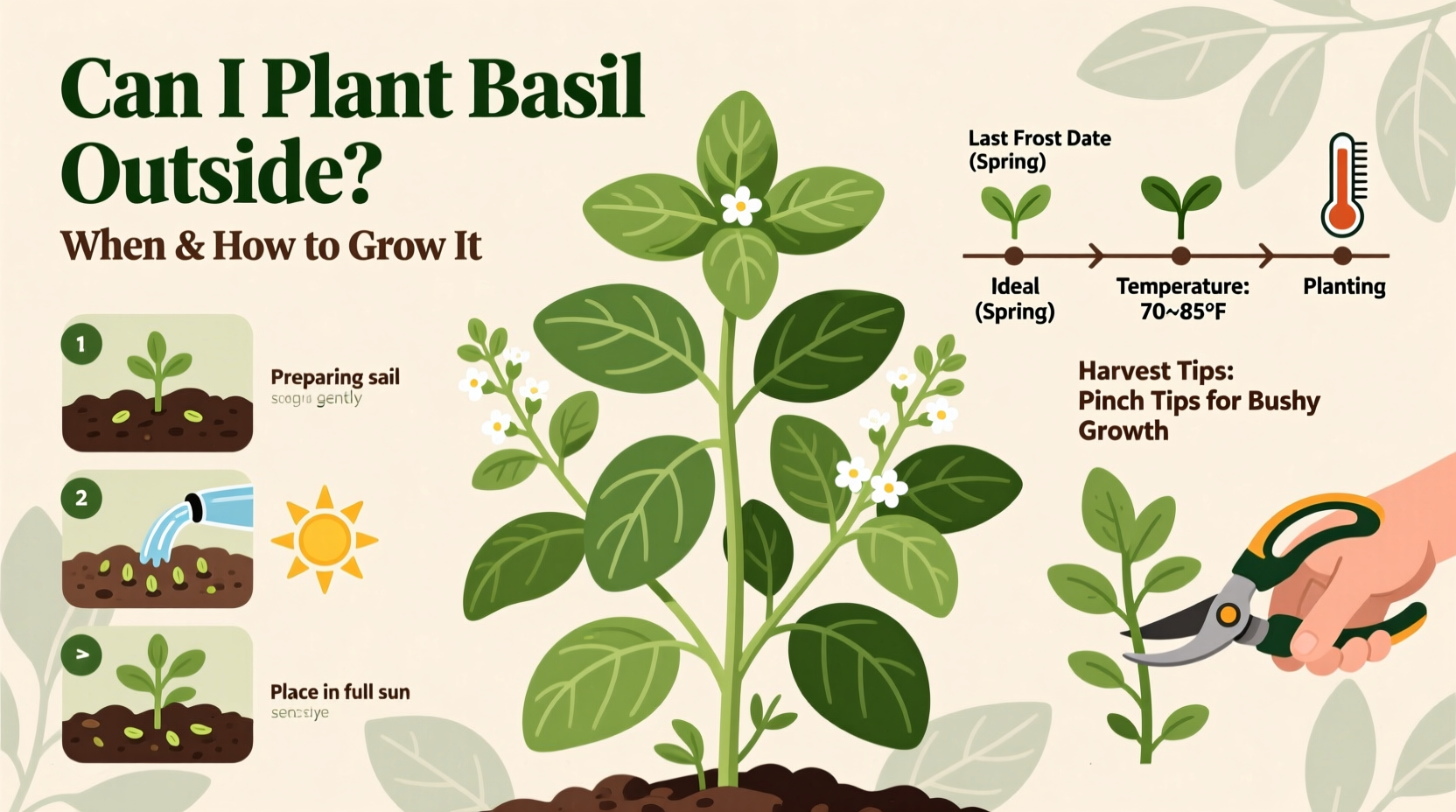 Can I Plant Basil Outside? When & How to Grow It