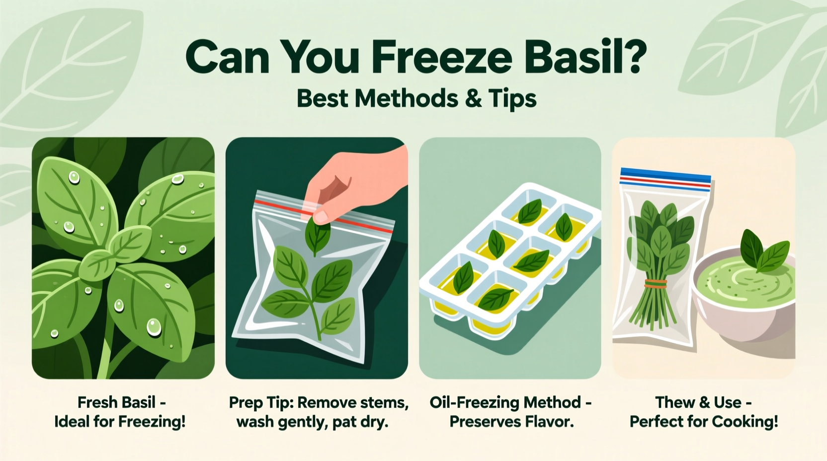 Can You Freeze Basil? Best Methods & Tips