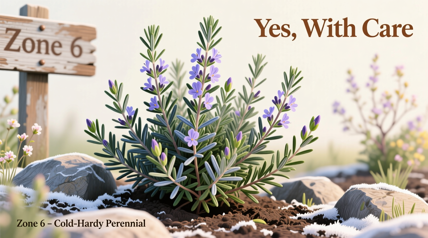 Is Rosemary a Perennial in Zone 6? Yes, With Care