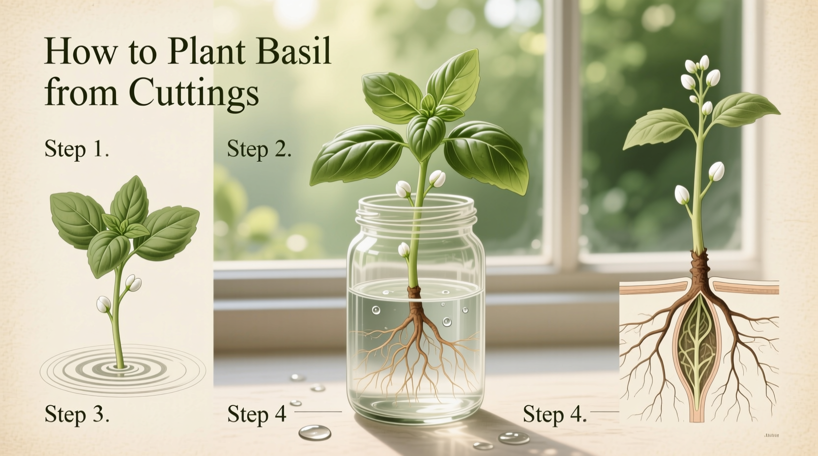 How to Plant Basil from Cuttings: Step-by-Step Guide