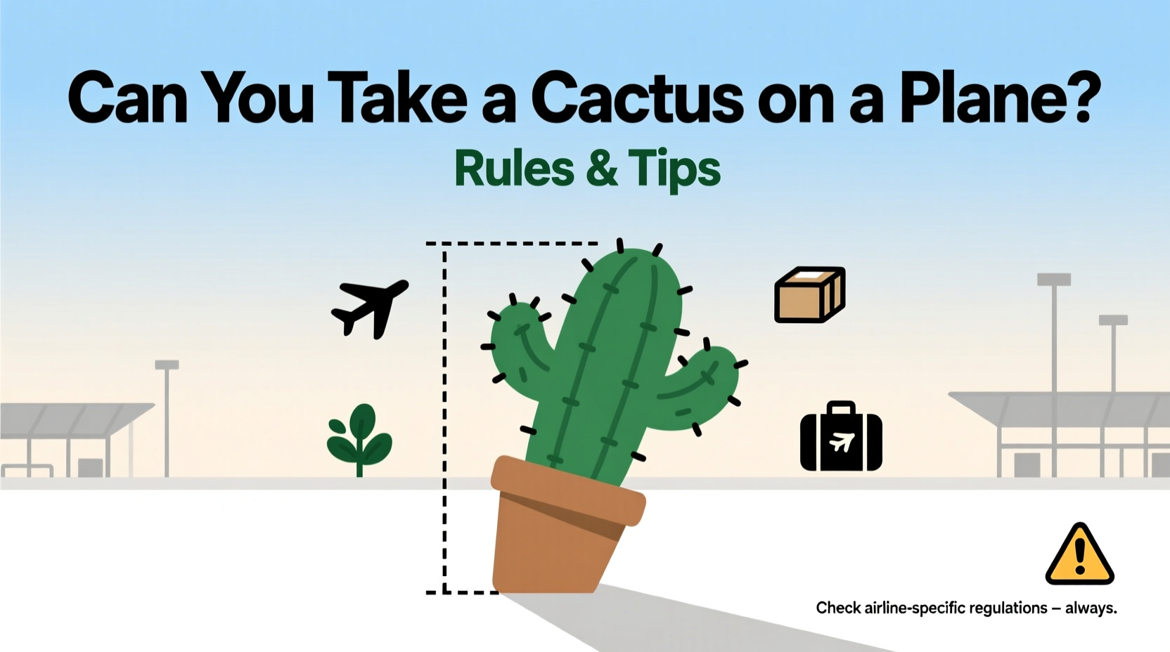 Can You Take a Cactus on a Plane? Rules & Tips