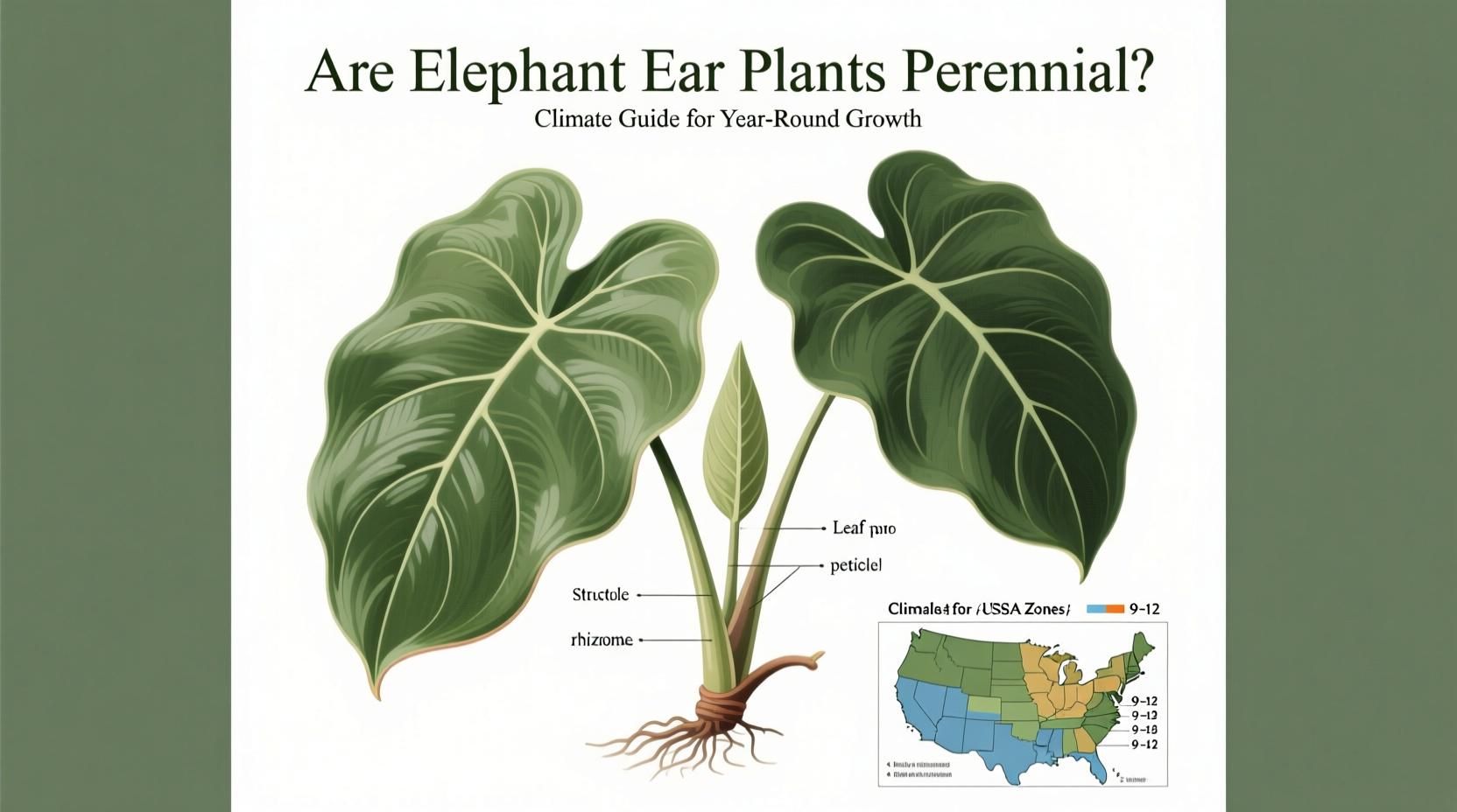 Are Elephant Ear Plants Perennial? Climate Guide