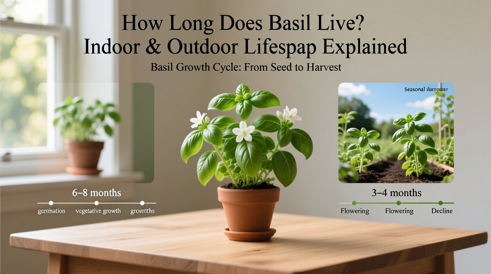 How Long Does Basil Live? Indoor & Outdoor Lifespan Explained