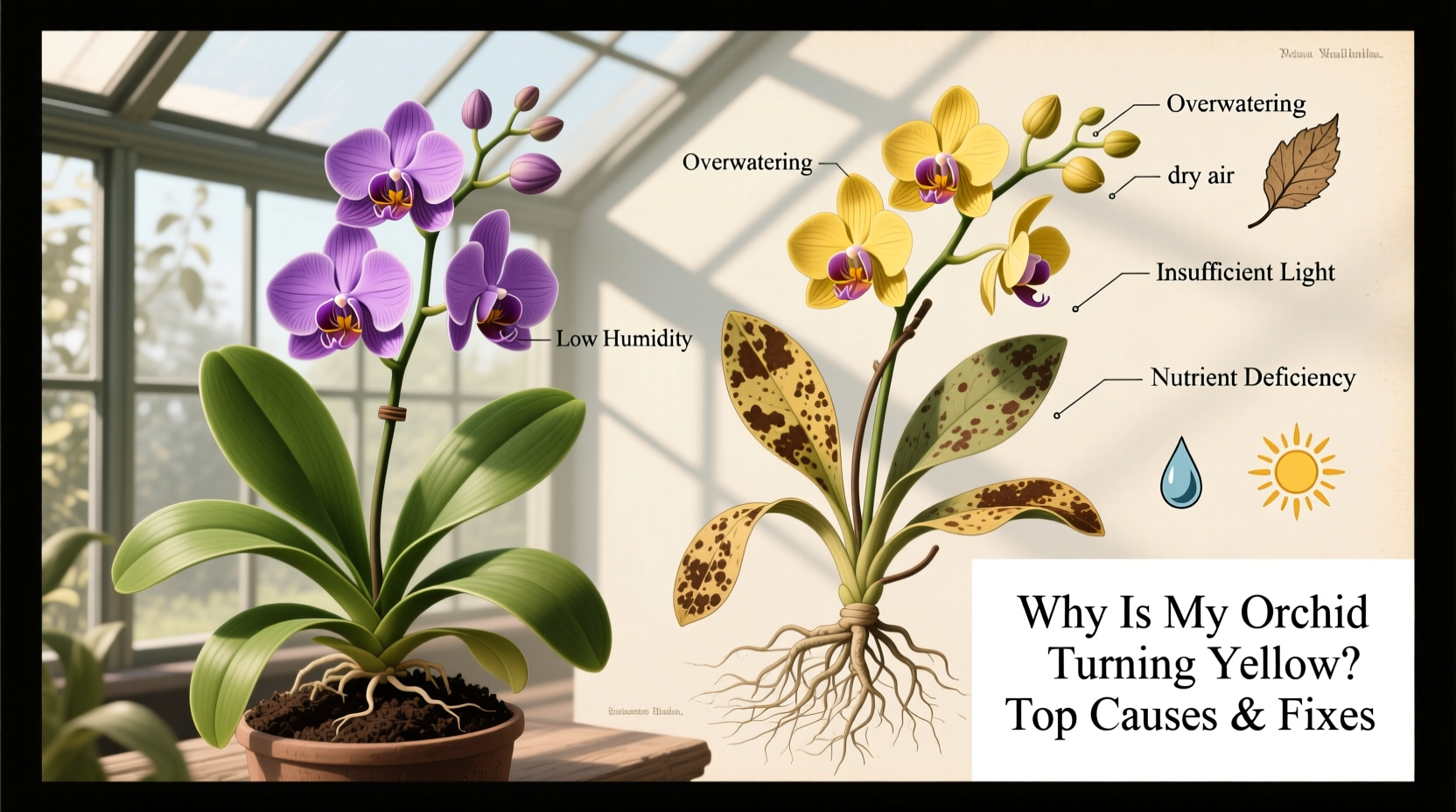 Why Is My Orchid Turning Yellow? Top Causes & Fixes