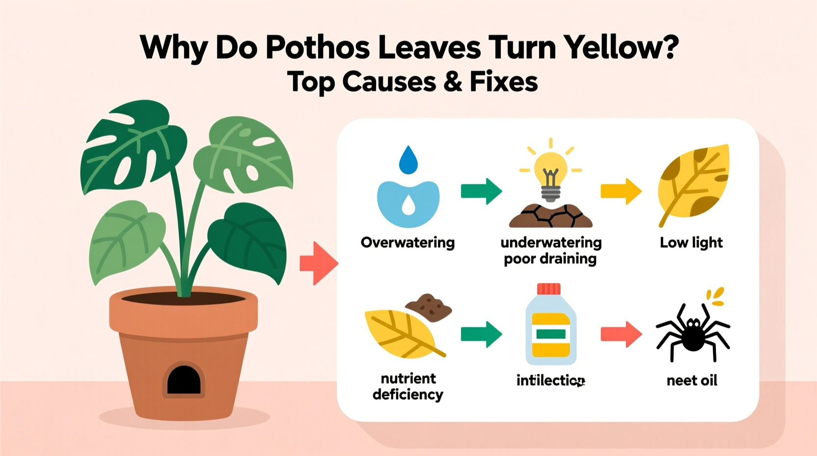 Why Do Pothos Leaves Turn Yellow? Top Causes & Fixes