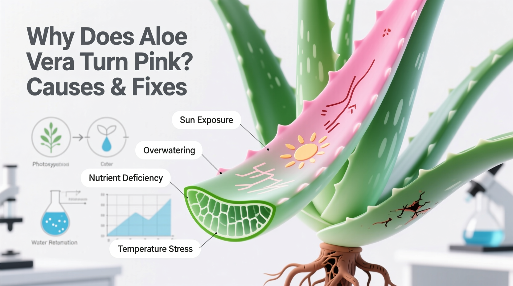 Why Does Aloe Vera Turn Pink? Causes & Fixes