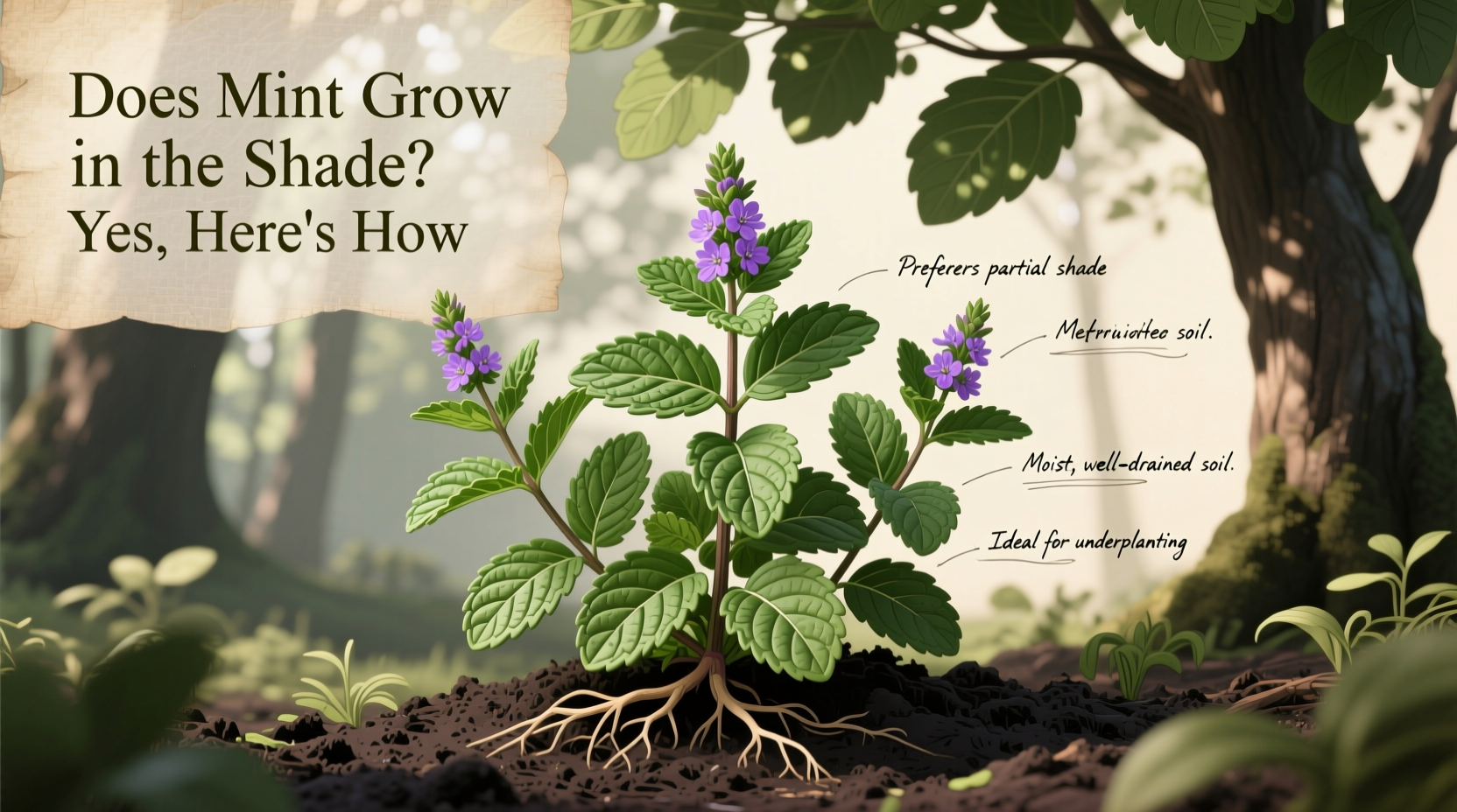 Does Mint Grow in the Shade? Yes, Here's How