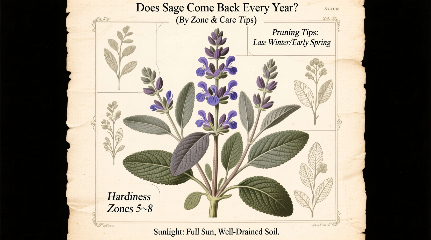 Does Sage Come Back Every Year? (By Zone & Care Tips)