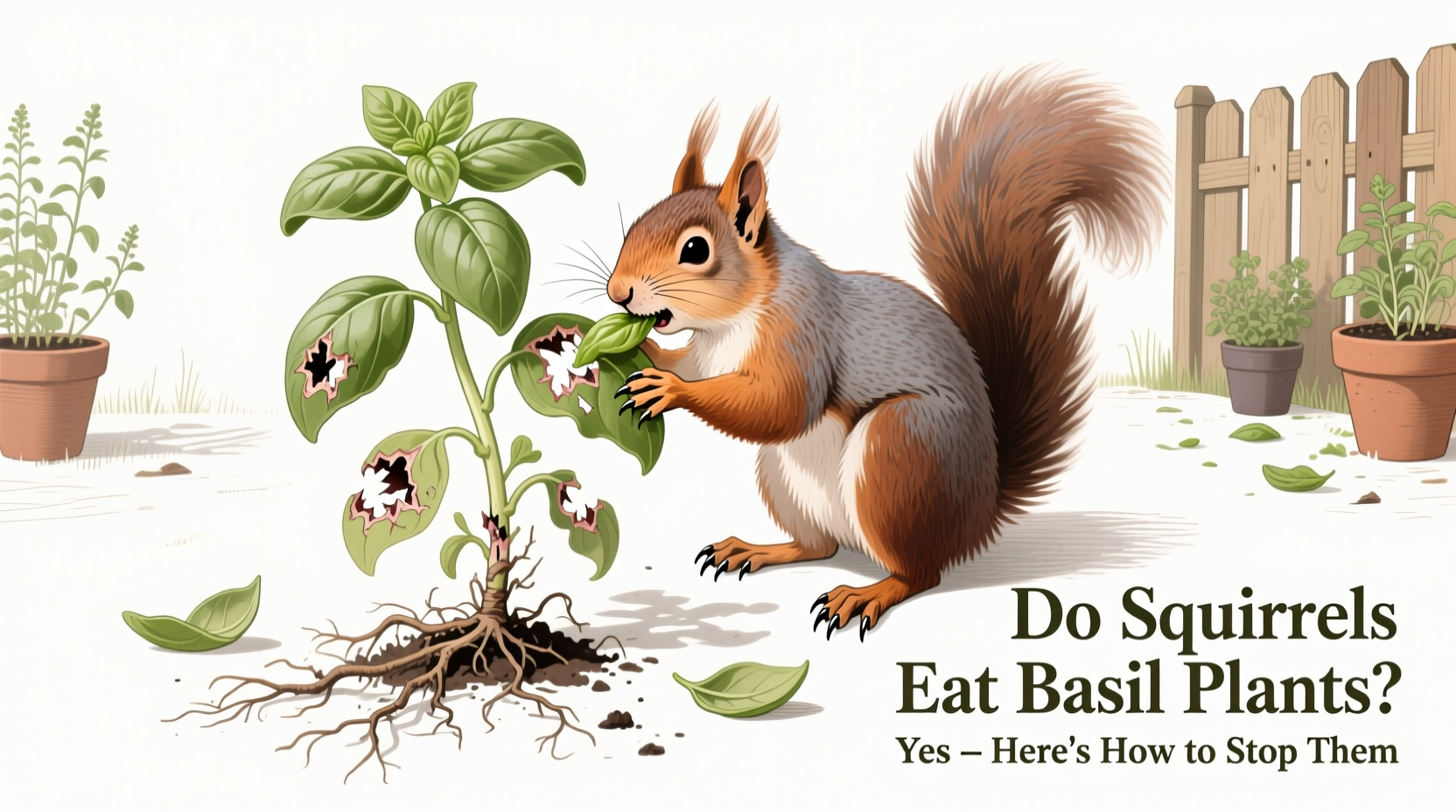 Do Squirrels Eat Basil Plants? Yes – Here's How to Stop Them