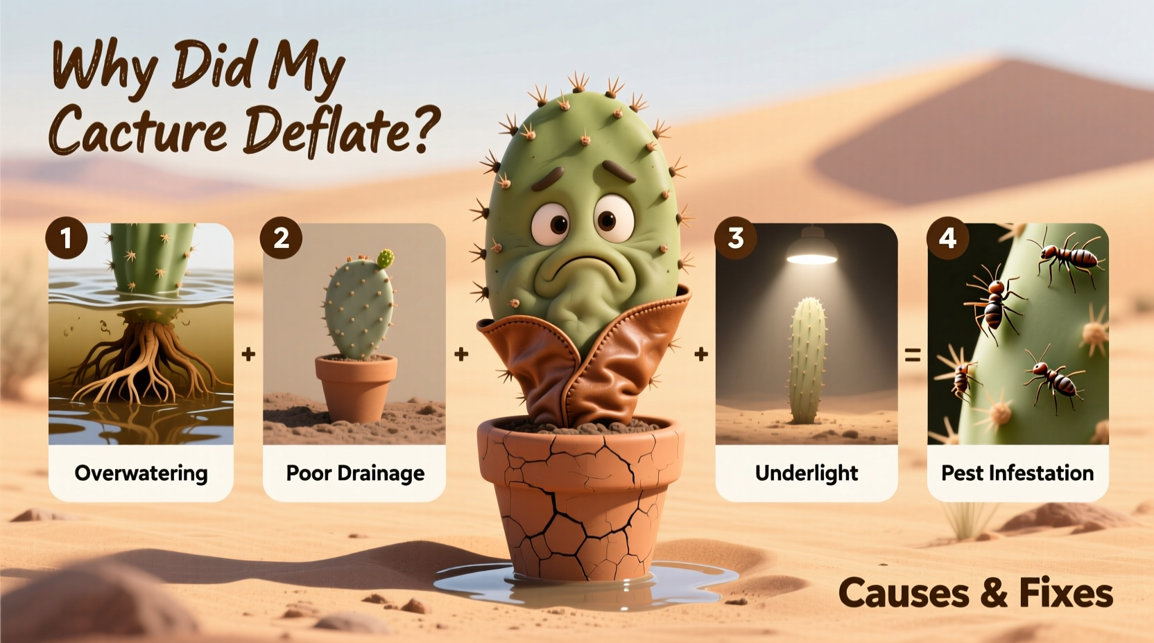Why Did My Cactus Deflate? Causes & Fixes