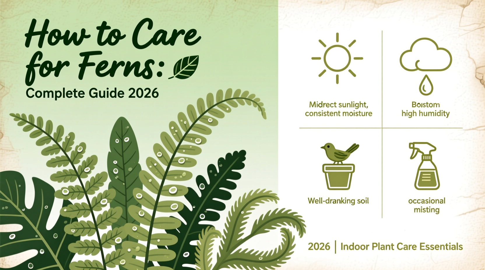 How to Care for Ferns: Complete Guide 2026