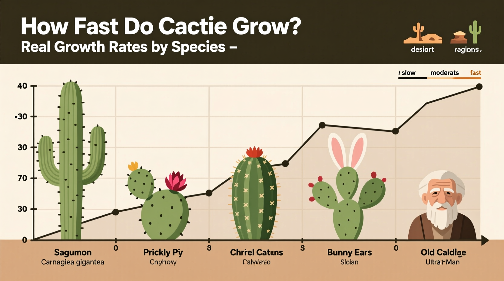 How Fast Do Cactus Grow? Real Growth Rates by Species