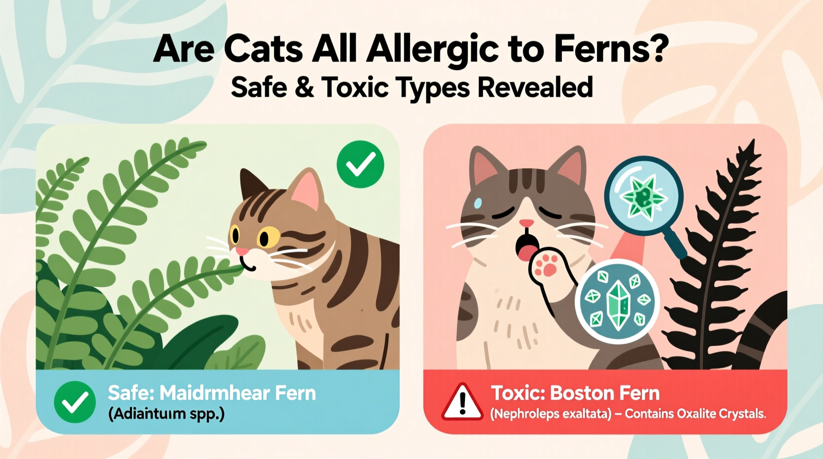 Are Cats Allergic to Ferns? Safe & Toxic Types Revealed