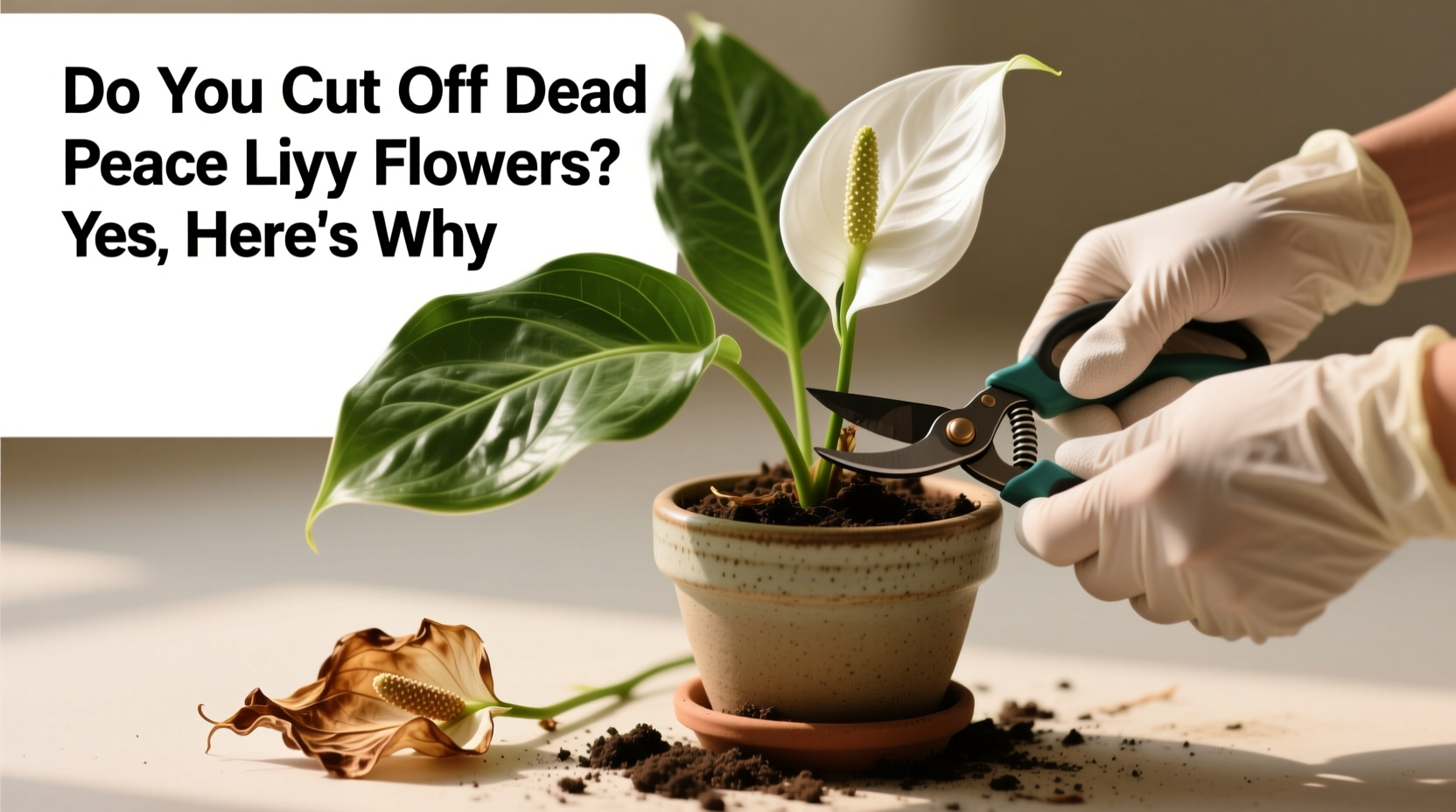 Do You Cut Off Dead Peace Lily Flowers? Yes, Here's Why