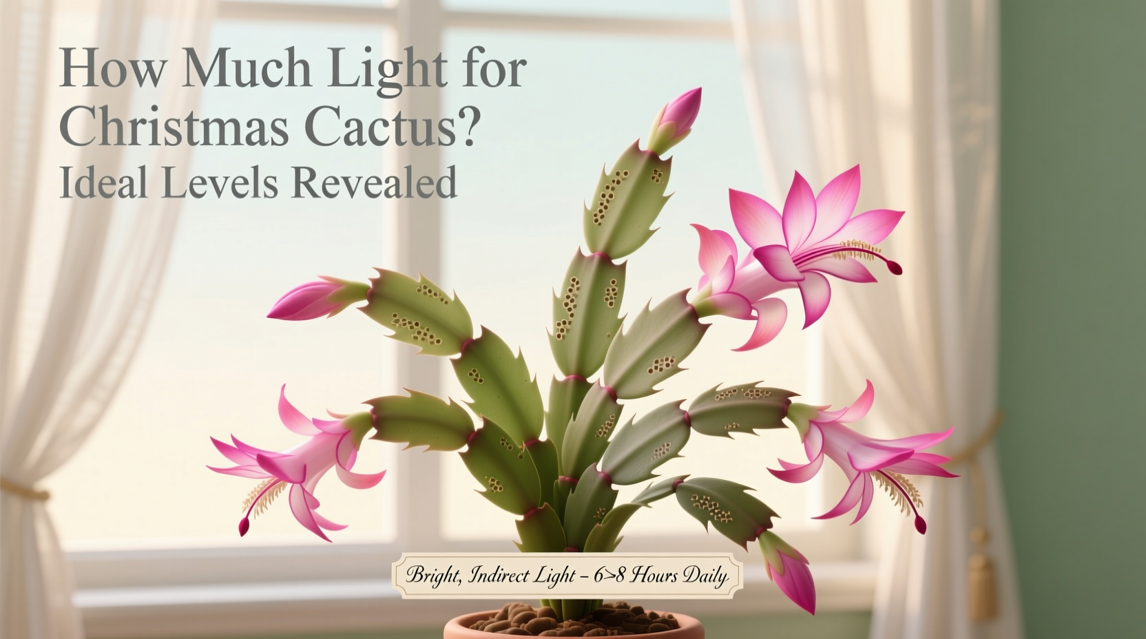 How Much Light for Christmas Cactus? Ideal Levels Revealed