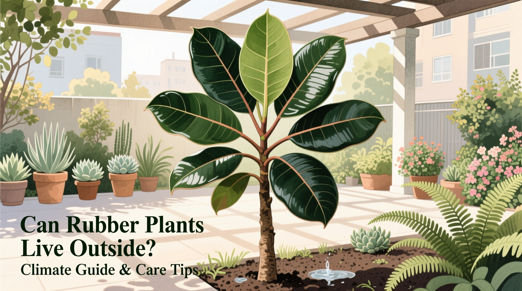 Can Rubber Plants Live Outside? Climate Guide & Care Tips