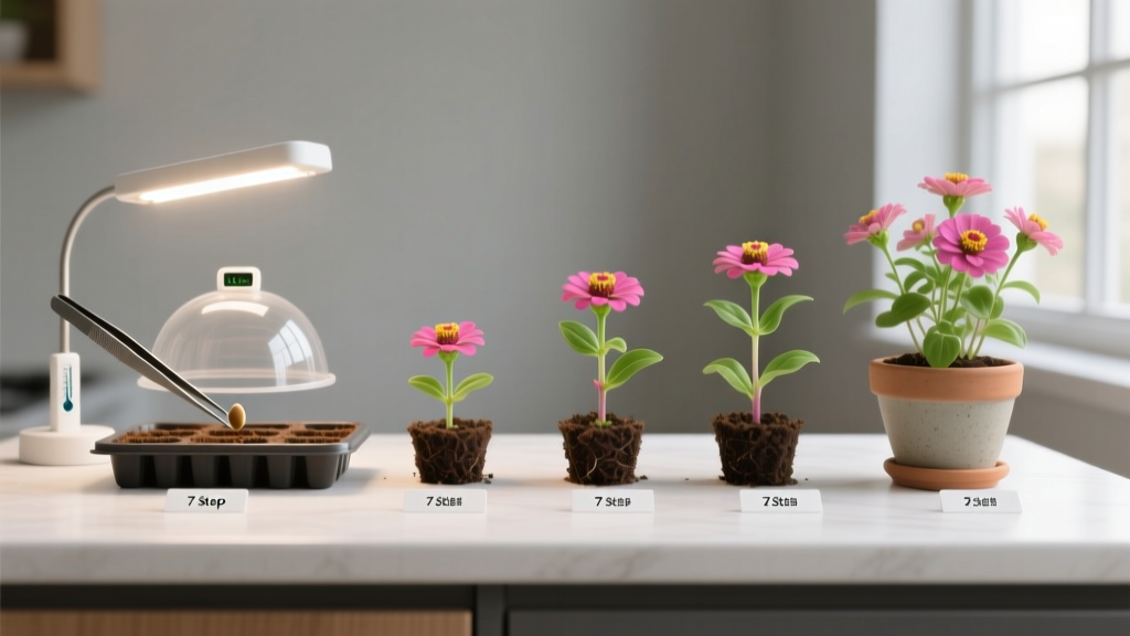 Stop Wasting Seeds: The Exact 7-Step Indoor Zinnia Start Method That Grows 92% More Blooms (No Leggy Seedlings, No Transplant Shock, No Guesswork)