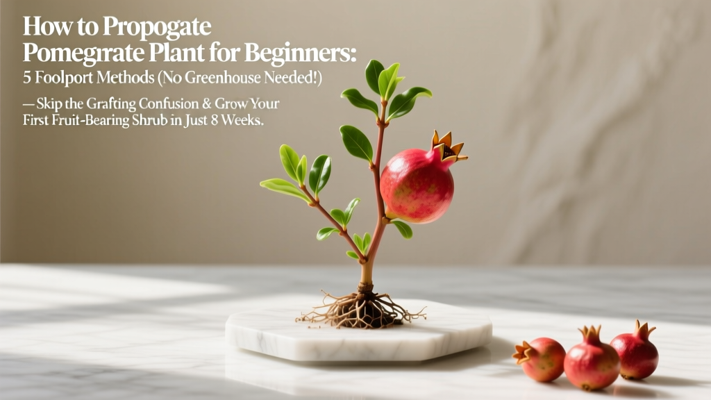 How to Propagate Pomegranate Plant for Beginners: 5 Foolproof Methods (No Greenhouse Needed!) — Skip the Grafting Confusion & Grow Your First Fruit-Bearing Shrub in Just 8 Weeks