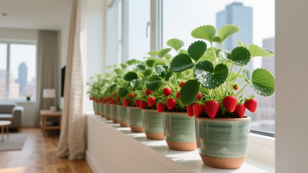 Large How to Plant Strawberry Indoor: The 7-Step No-Fail Method That Grows Sweet, Berry-Laden Plants Year-Round — Even in Apartments with Zero Sunlight (No Greenhouse Needed)