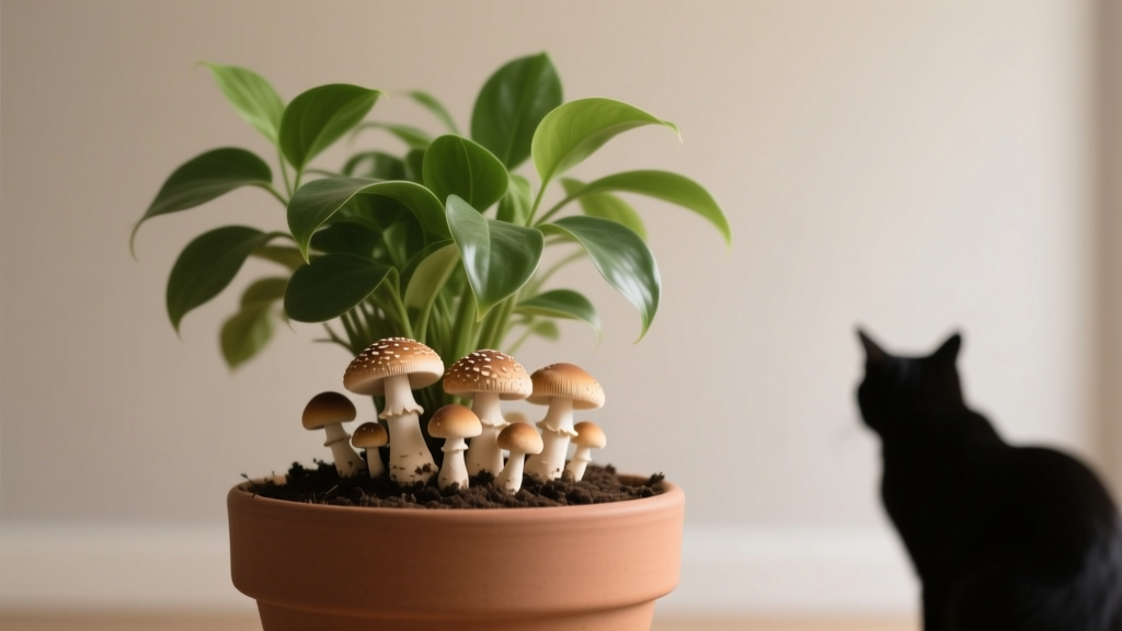 Why Do Mushrooms Grow in Indoor Plants — And Are They Toxic to Cats? The Truth About Fungal Growth, Pet Safety, and What to Do Immediately (Not Just Remove the Cap!)