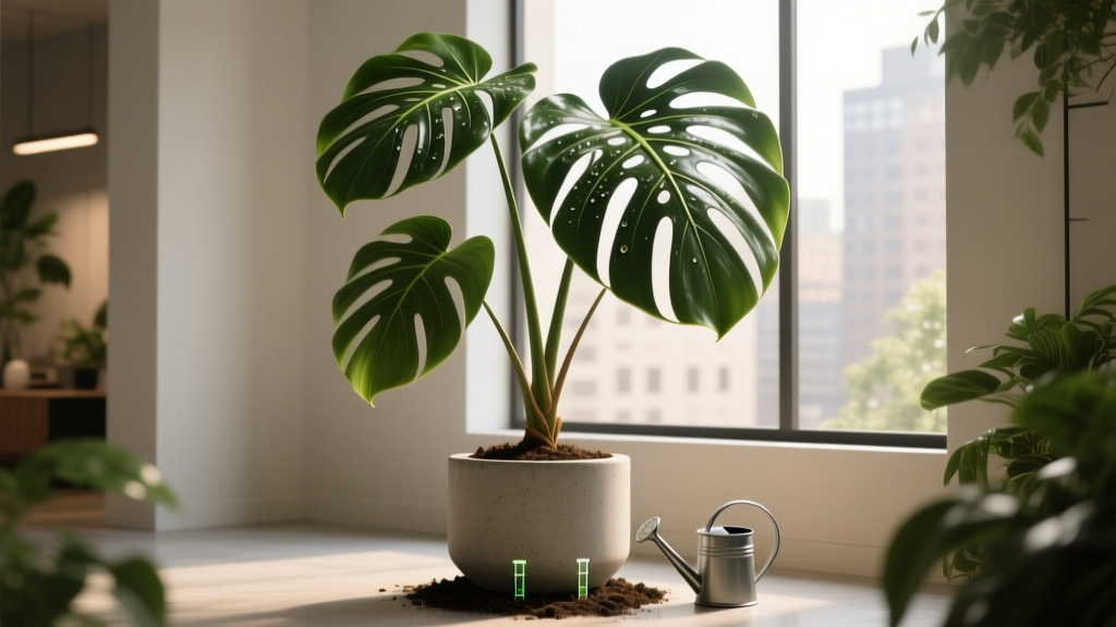 How to Water Huge Indoor Plants Not Growing: 7 Science-Backed Fixes That Revive Stalled Growth (Most People Overwater — Here’s Exactly How Much & When to Water Each Giant Plant)