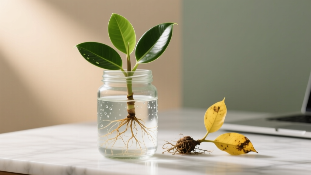 How Long to Propagate Rubber Plant in Water with Yellow Leaves: Why Your Cutting Might Fail (and Exactly What to Do Instead—Step-by-Step Rescue Guide)