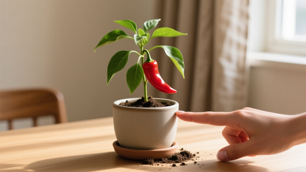 Low Maintenance How Often to Water Chilli Plants Indoors: The 3-Second Finger Test That Cuts Watering Guesswork (and Saves 72% of Indoor Chilli Plants from Root Rot)