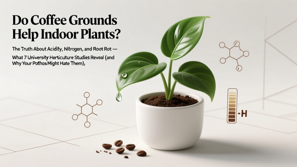 Do Coffee Grounds Help Indoor Plants? The Truth About Acidity, Nitrogen, and Root Rot — What 7 University Horticulture Studies Reveal (and Why Your Pothos Might Hate Them)