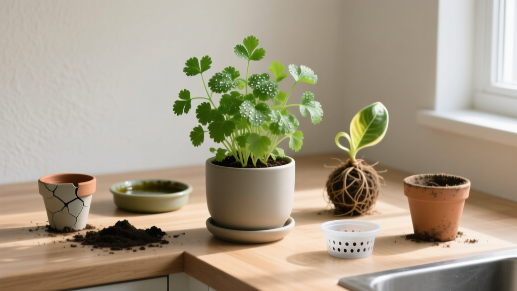 How to Care for Indoor Cilantro Plant Repotting Guide: 7 Mistakes That Kill Your Herb in 10 Days (And Exactly How to Fix Each One Before It’s Too Late)