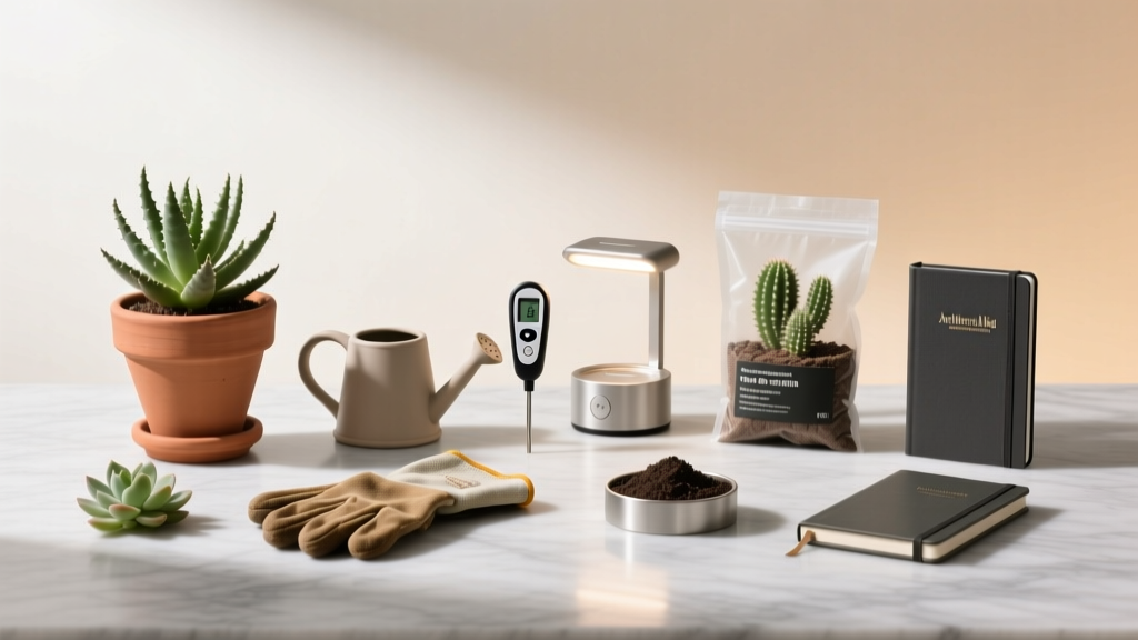 Succulent what do I need to grow indoor plants? Here’s the *exact* 7-item starter kit — no guesswork, no overwatering, no dead plants (backed by 12 years of horticultural trials at UC Davis Extension)