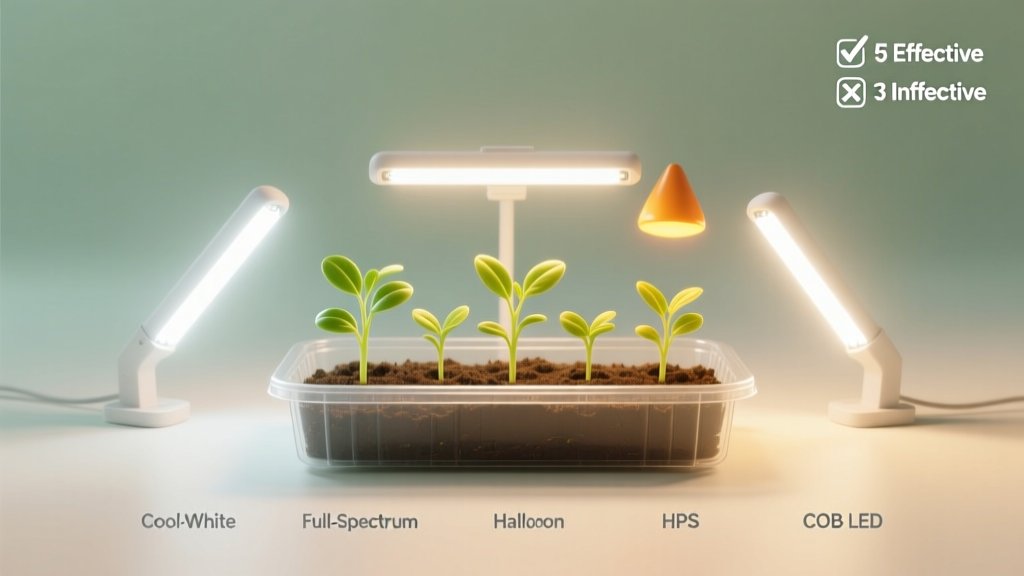 What kind of light is used to grow plants indoors from seeds? The 5 Light Types That Actually Work (and 3 That Waste Your Time & Money)