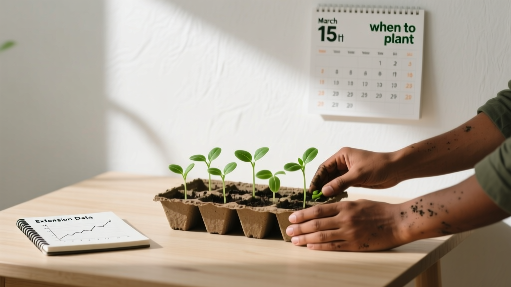 Stop Wasting Seeds & Time: The Exact Low-Maintenance When to Plant Seedlings Indoors Calendar (Backed by Extension Data + Real Gardener Case Studies)