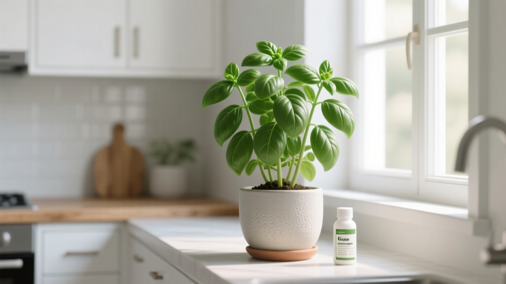 How to Keep Indoor Basil Plant Alive Fertilizer Guide: The 7-Step No-Guesswork Routine That Prevents Yellow Leaves, Stunted Growth & Sudden Death (Backed by University Extension Research)
