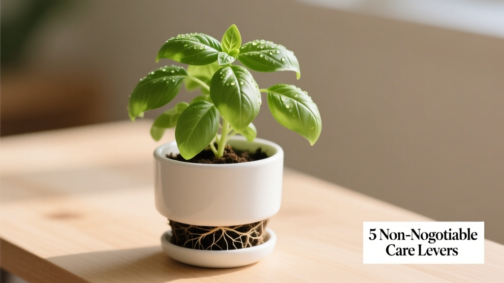 How Long Will a Basil Plant Last Indoors From Cuttings? The Truth Is It’s Not About Time—It’s About These 5 Non-Negotiable Care Levers That Double Lifespan (Most Fail at #3)