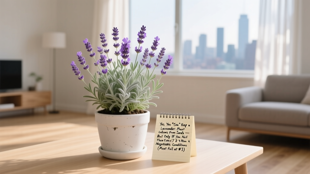 Yes, You *Can* Keep a Lavender Plant Indoors from Seeds—But Only If You Nail These 7 Non-Negotiable Conditions (Most Fail at #3)