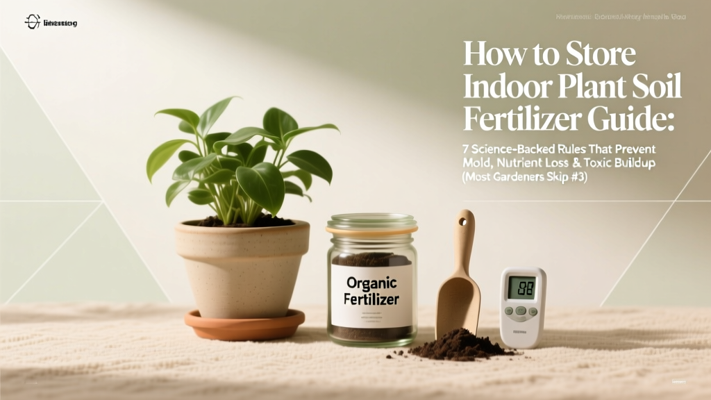 How to Store Indoor Plant Soil Fertilizer Guide: 7 Science-Backed Rules That Prevent Mold, Nutrient Loss & Toxic Buildup (Most Gardeners Skip #3)
