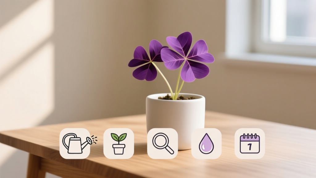 How to Care for a Purple Shamrock Houseplant for Beginners: The 5-Step No-Stress Routine That Prevents Wilting, Yellow Leaves, and Sudden Dormancy (Even If You’ve Killed Plants Before)