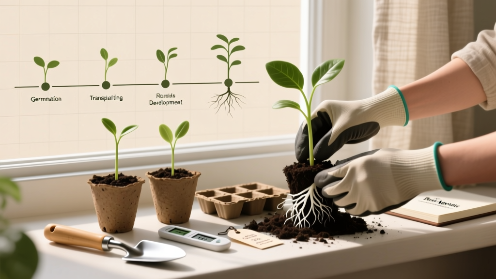 The Indoor Seed-Starting & Repotting Guide No One Tells You About: Avoid Leggy Seedlings, Root Shock, and Transplant Failure with This Step-by-Step Timeline, Tool Checklist, and Timing Science (Backed by University Extension Research)