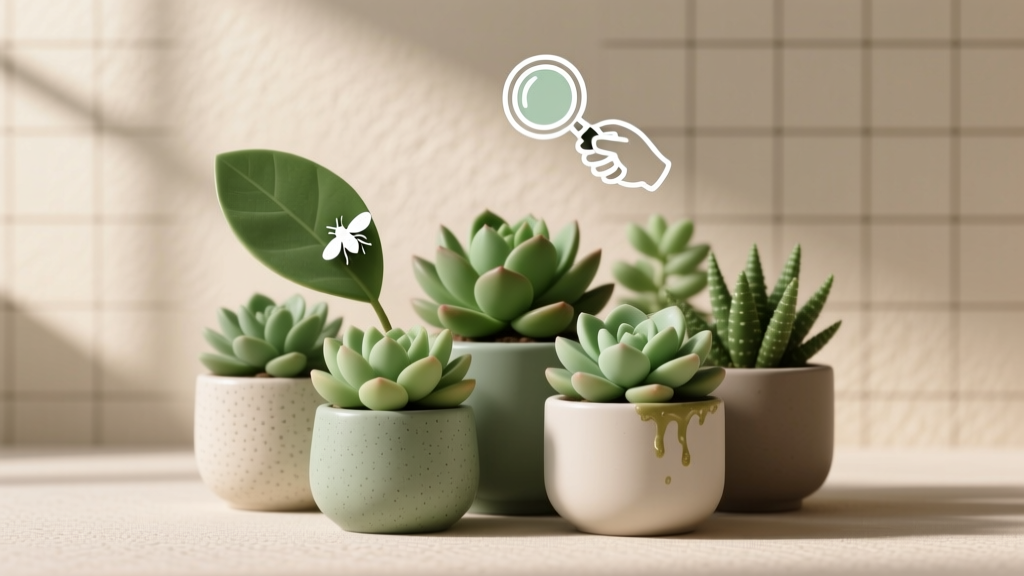 Succulent How to Get Rid of Bugs Indoor Plants: 7 Gentle, Pet-Safe, & Proven Methods That Actually Work (No More Sticky Leaves or Tiny White Flies!)