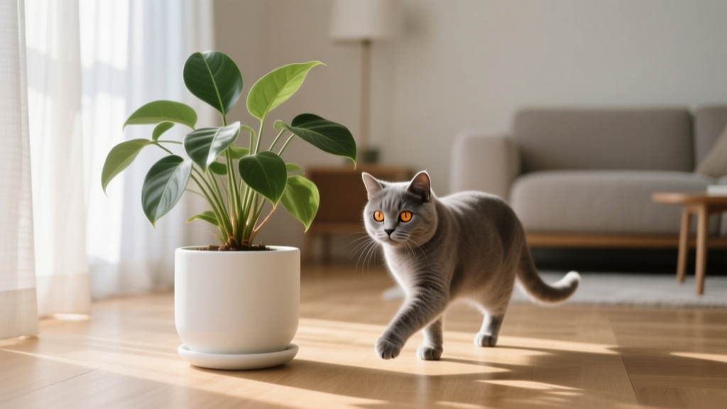 Large How to Keep Cats Off Indoor Plants: 7 Vet-Approved, Plant-Safe Strategies That Actually Work (No Bitter Sprays, No Stress, Just Peaceful Coexistence)