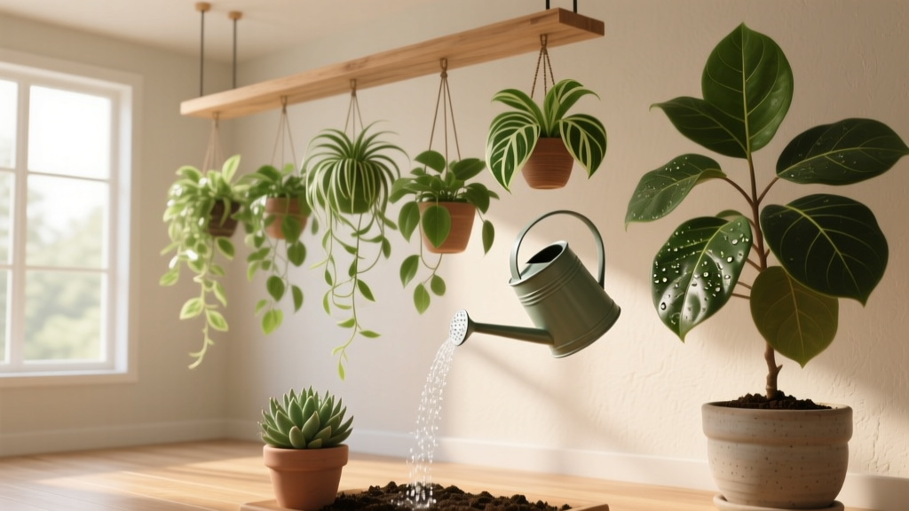 How Do You Water Indoor Hanging Plants in Bright Light? The 5-Step Method That Prevents Crispy Leaves, Root Rot, and Daily Guesswork—Backed by Horticultural Science