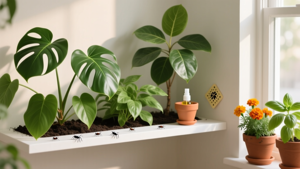 How to Deter Bugs from Indoor Plants Pest Control: 7 Science-Backed, Pet-Safe Strategies That Actually Work (No More Sticky Leaves, Tiny Flies, or Mysterious Leaf Holes in 2024)