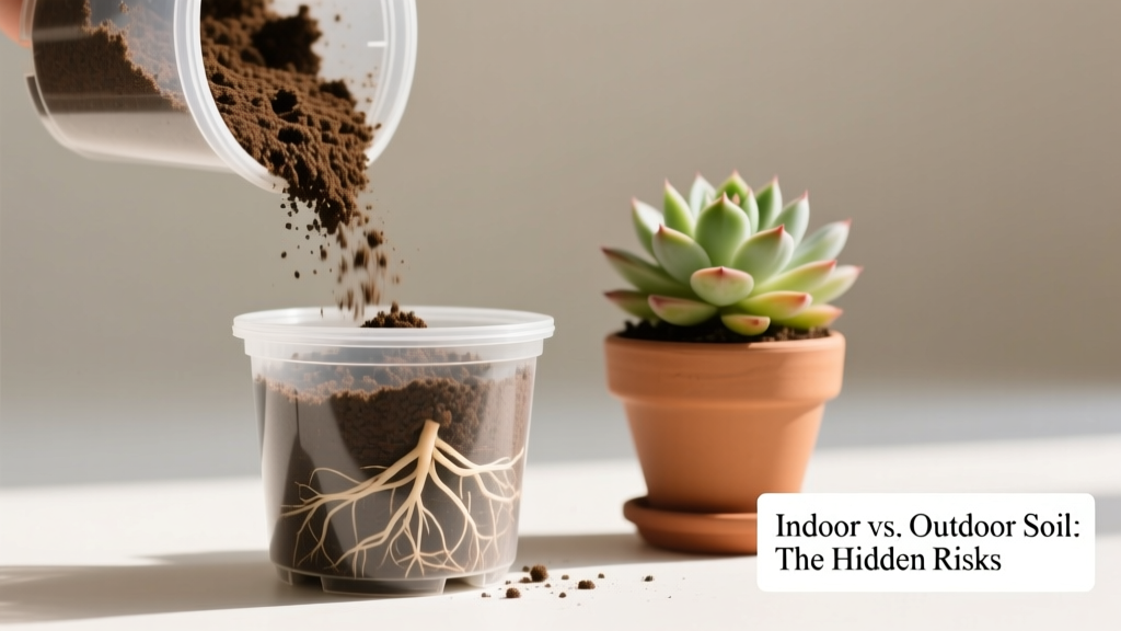 Can You Use Indoor Potting Mix for Outdoor Plants? The Truth About Drainage, Nutrients, and Root Rot Risk — What Gardeners Get Wrong (and How to Fix It in 3 Simple Steps)