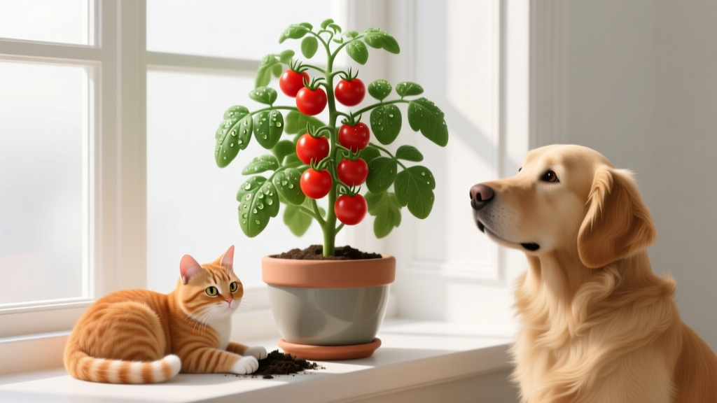 Pet Friendly How to Grow a Cherry Tomato Plant Indoors: 7 Non-Toxic, Vet-Approved Steps That Actually Work (Even With Cats & Dogs Underfoot)