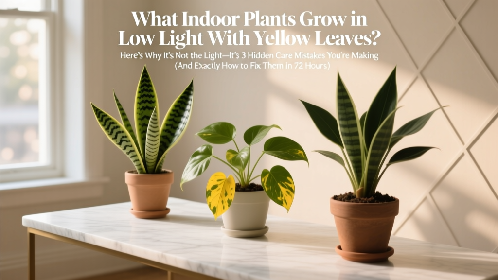 What Indoor Plants Grow in Low Light With Yellow Leaves? Here’s Why It’s Not the Light—It’s 3 Hidden Care Mistakes You’re Making (And Exactly How to Fix Them in 72 Hours)