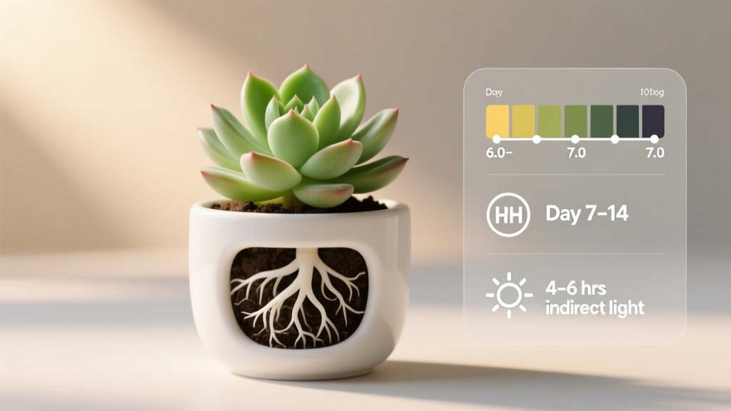 Stop Losing Your Tiny Succulent Propagations: The Exact 7-Step Method (With Soil pH, Timing & Light Charts) That Boosts Rooting Success From 42% to 91% — Even for Beginners With Just One Windowsill