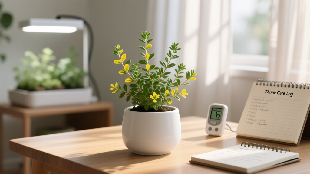 How to Grow a Thyme Plant Indoors with Yellow Leaves: 7 Science-Backed Fixes That Stop Chlorosis in 3–10 Days (Not Just ‘Water Less’ or ‘Add More Sun’)
